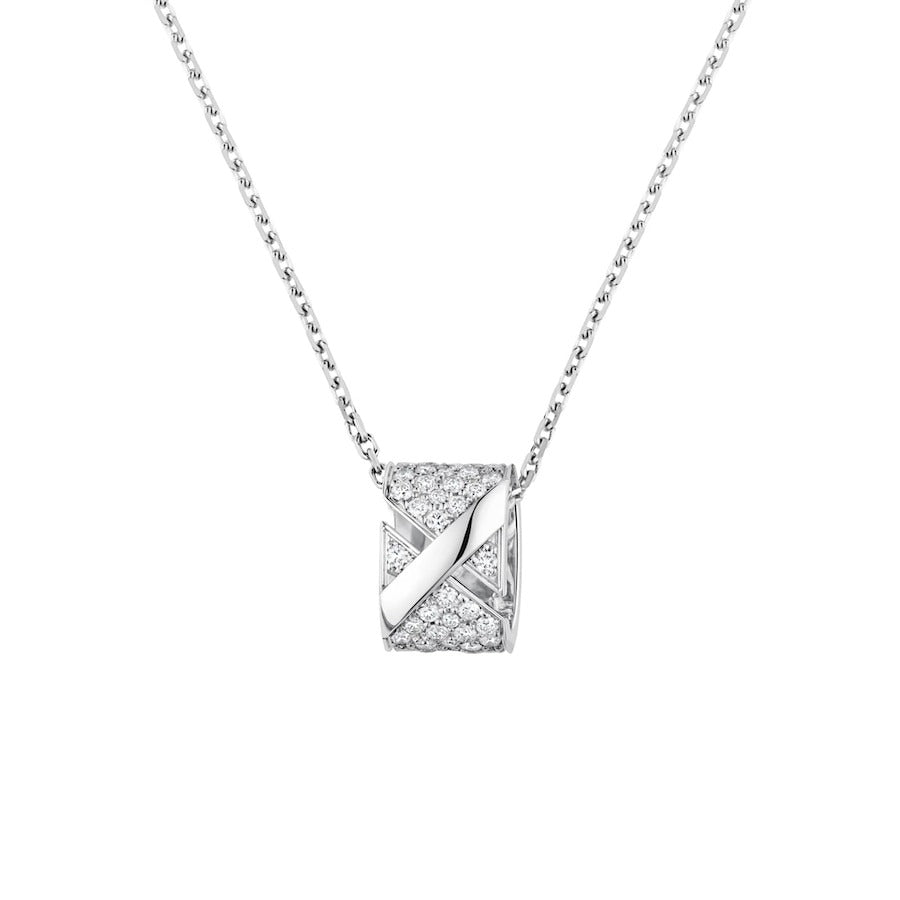 [Solara Jewelry]LIENS EVIDENCE DIAMOND PAVED NECKLACE