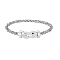 [Solara Jewelry]CHANCE LARGE 8 FIGURE BUCKLE NO DIAMOND BRACELET SILVER