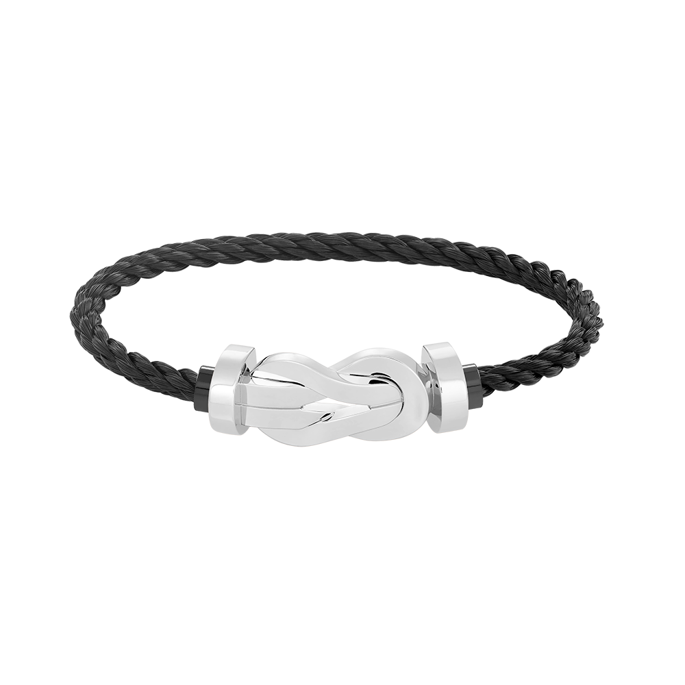 [Solara Jewelry]CHANCE LARGE 8 FIGURE BUCKLE NO DIAMOND BRACELET SILVER