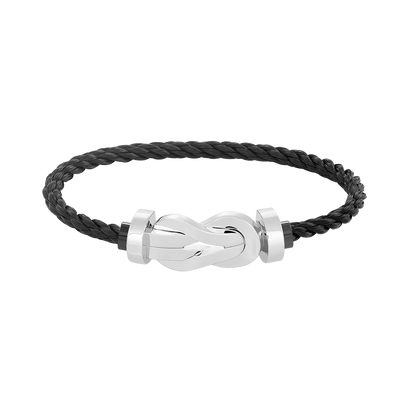 [Solara Jewelry]CHANCE LARGE 8 FIGURE BUCKLE NO DIAMOND BRACELET SILVER