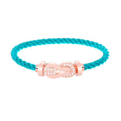 [Solara Jewelry]CHANCE LARGE 8 FIGURE BUCKLE HALF DIAMOND BRACELET ROSE GOLD