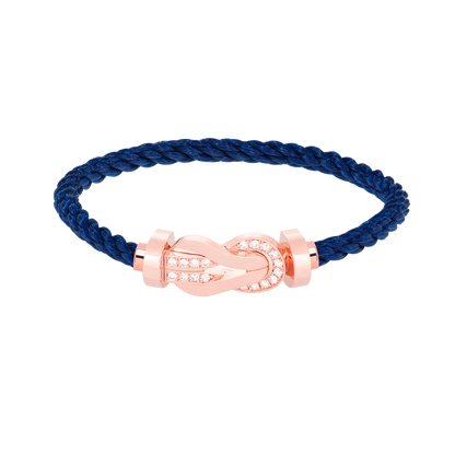 [Solara Jewelry]CHANCE LARGE 8 FIGURE BUCKLE HALF DIAMOND BRACELET ROSE GOLD