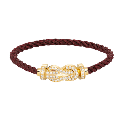 [Solara Jewelry]CHANCE LARGE 8 FIGURE BUCKLE FULLDIAMOND BRACELET GOLD