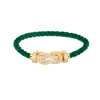 [Solara Jewelry]CHANCE LARGE 8 FIGURE BUCKLE FULLDIAMOND BRACELET GOLD