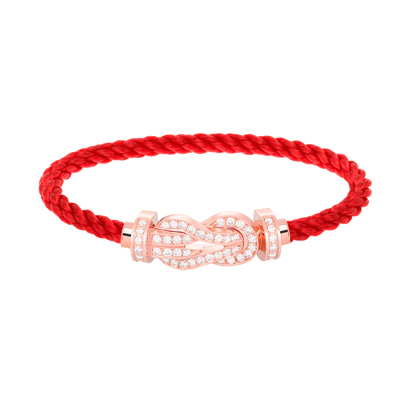 [Solara Jewelry]CHANCE LARGE 8 FIGURE BUCKLE FULL DIAMOND BRACELET ROSE GOLD