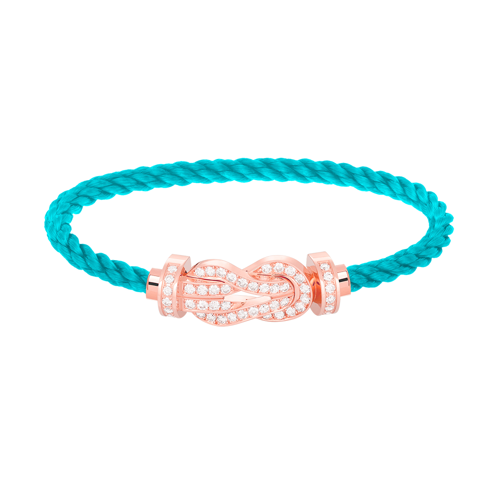 [Solara Jewelry]CHANCE LARGE 8 FIGURE BUCKLE FULL DIAMOND BRACELET ROSE GOLD