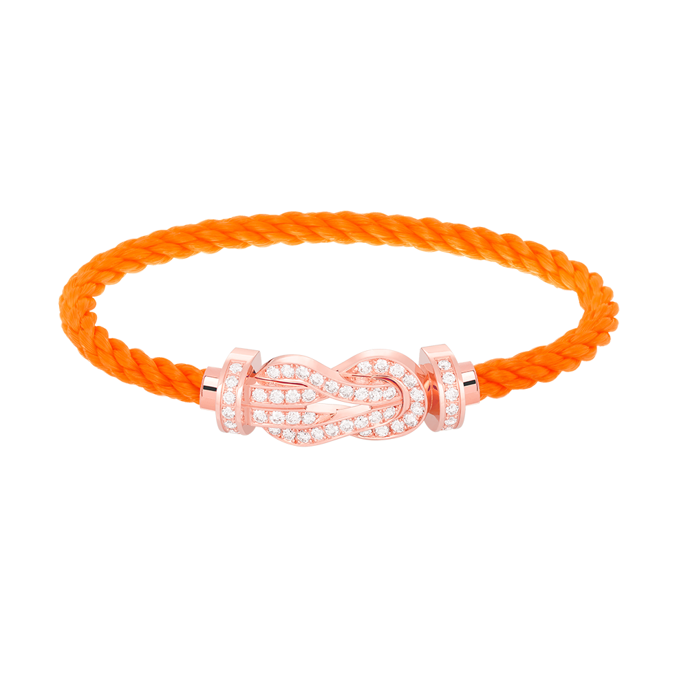 [Solara Jewelry]CHANCE LARGE 8 FIGURE BUCKLE FULL DIAMOND BRACELET ROSE GOLD