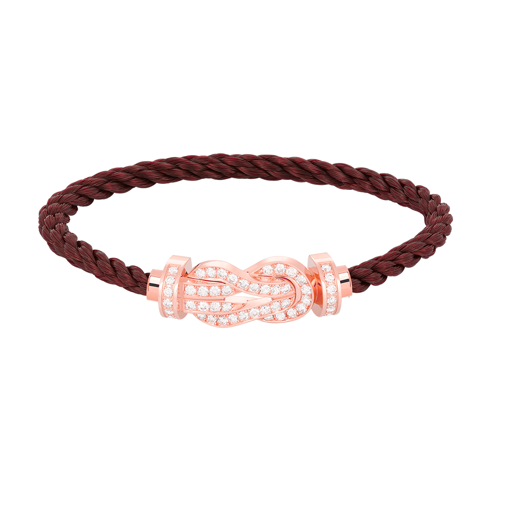 [Solara Jewelry]CHANCE LARGE 8 FIGURE BUCKLE FULL DIAMOND BRACELET ROSE GOLD
