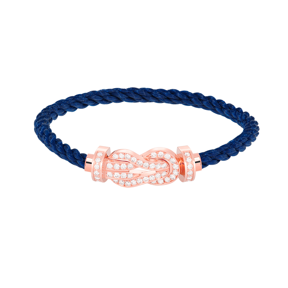 [Solara Jewelry]CHANCE LARGE 8 FIGURE BUCKLE FULL DIAMOND BRACELET ROSE GOLD