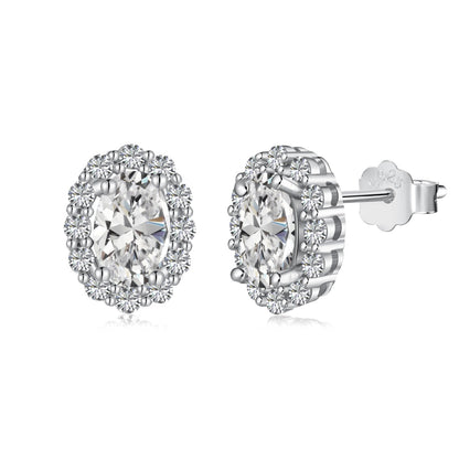 [Solara Jewelry]Delicate Unique Oval Cut Daily Earrings