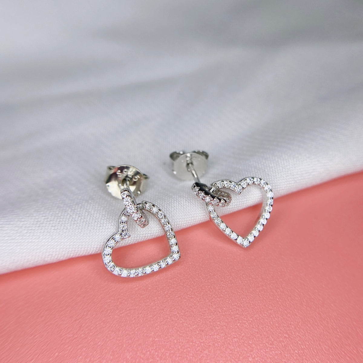 [Solara Jewelry]Dainty Heart Shape Earrings