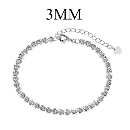 [Solara Jewelry]Ornate  Sparkling Round Cut Daily Bracelet