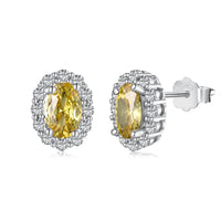 [Solara Jewelry]Delicate Unique Oval Cut Daily Earrings