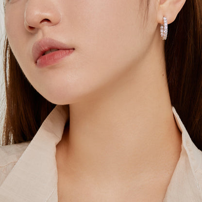 [Solara Jewelry]Unique Round Cut Daily Earrings