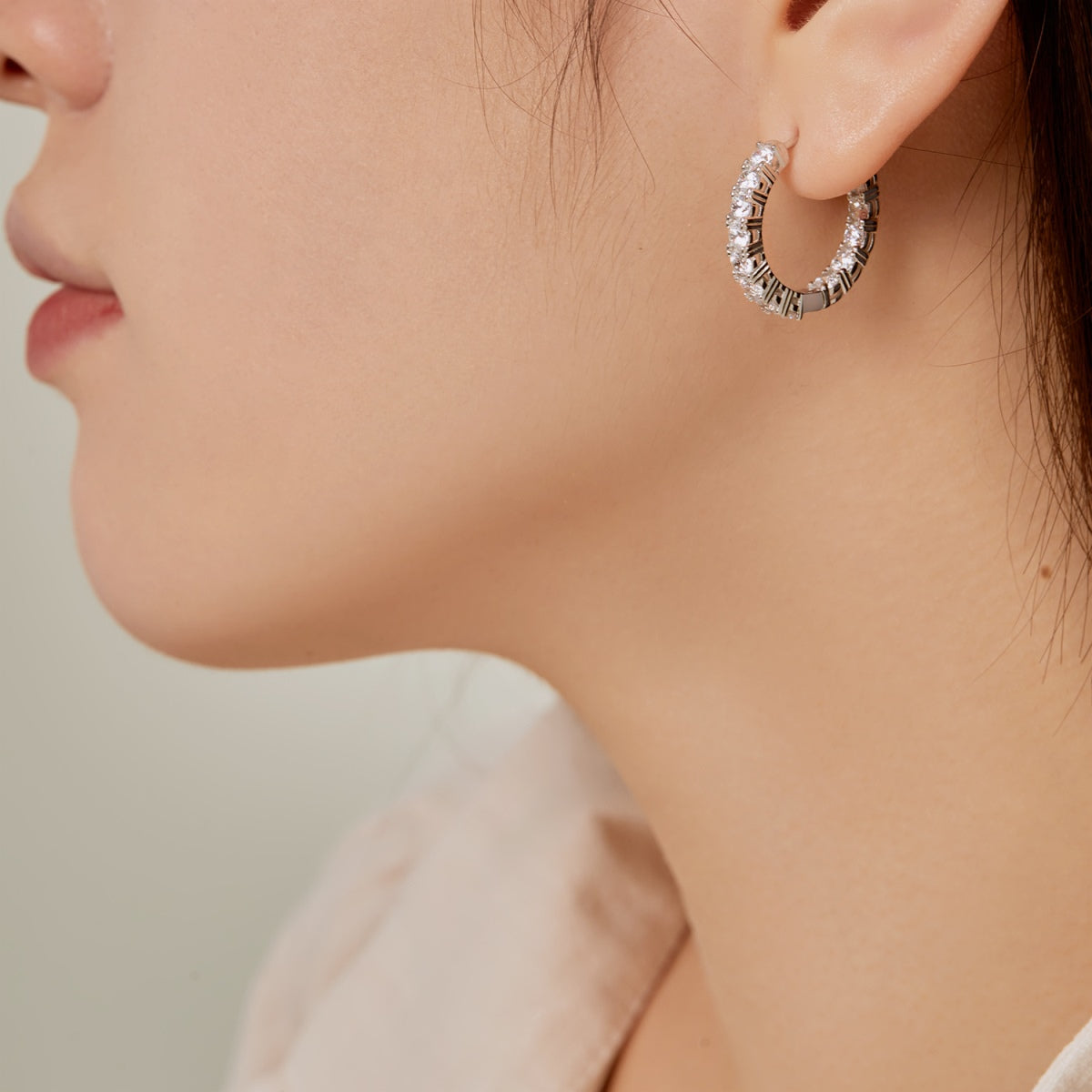 [Solara Jewelry]Unique Round Cut Daily Earrings