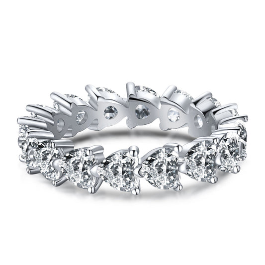 [Solara Jewelry]0.25 Carat Radiant Romance Heart Cut Lover Ring