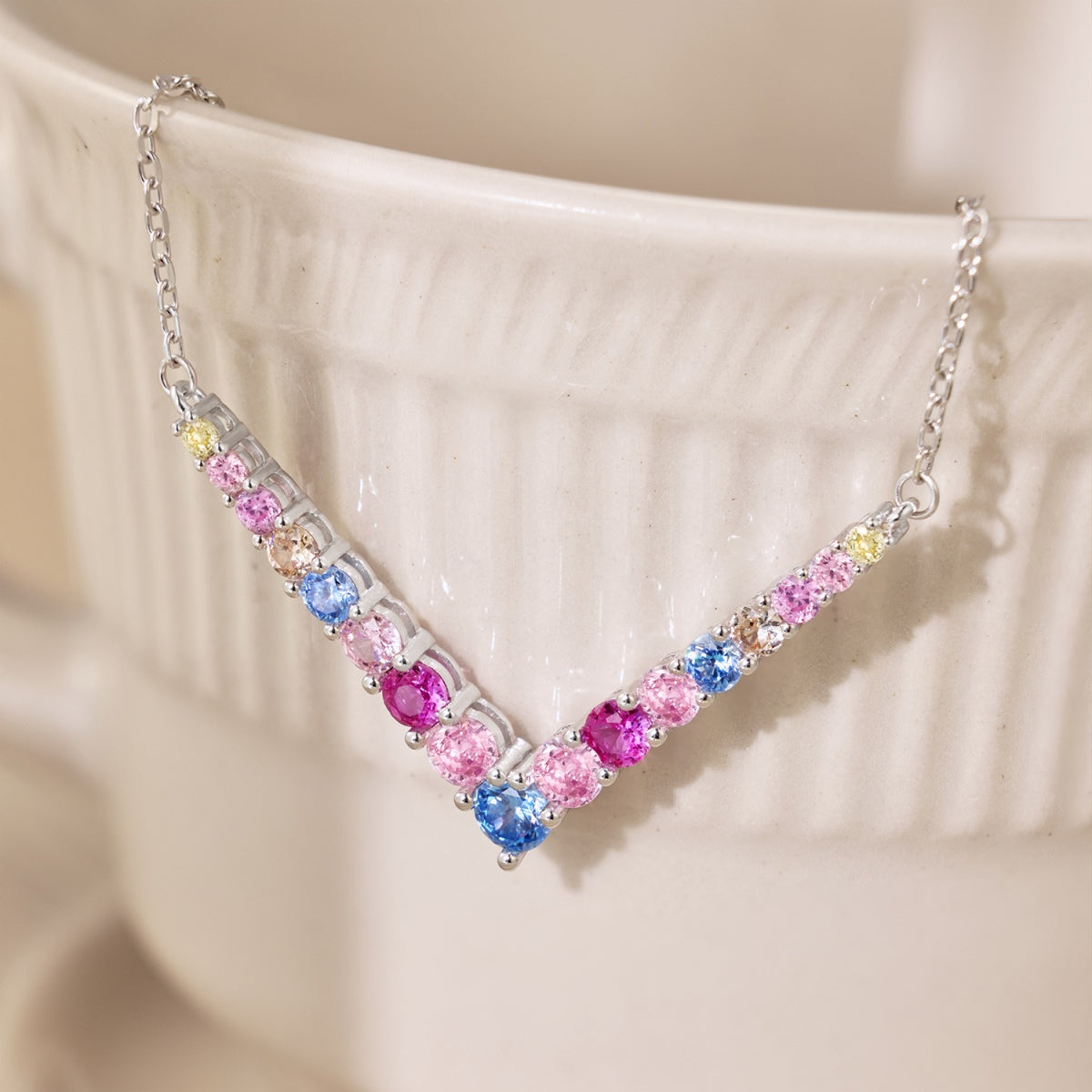 [Solara Jewelry]Ornate Round Cut Necklace
