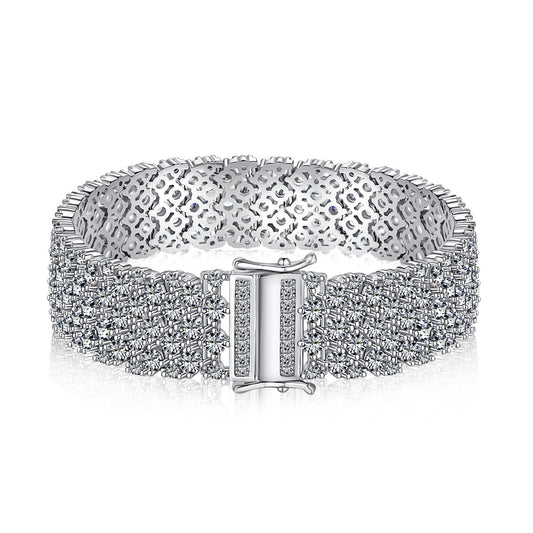 [Solara Jewelry]Ornate Elegant Round Cut Party Bracelet