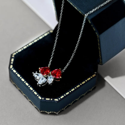 [Solara Jewelry]Dainty Red Heart Necklace