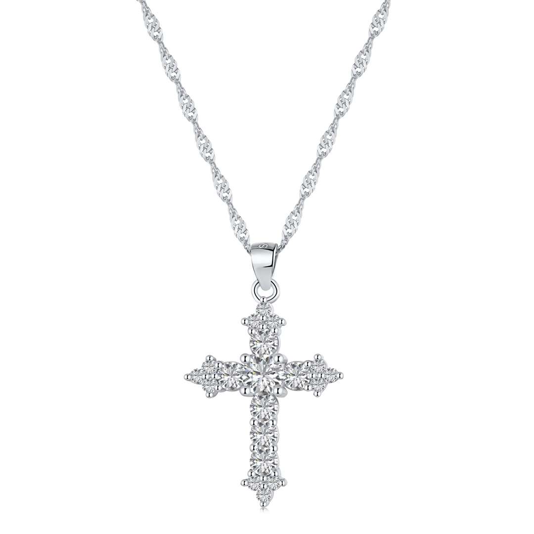 [Solara Jewelry]Delicate Cross Shape Necklace
