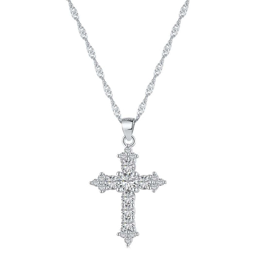 [Solara Jewelry]Delicate Cross Shape Necklace