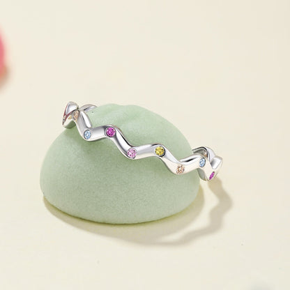 [Solara Jewelry]Ornate Vibrant Round Cut Daily Ring