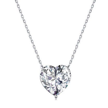 [Solara Jewelry]6.0 carat Radiant Heart Shape Necklace