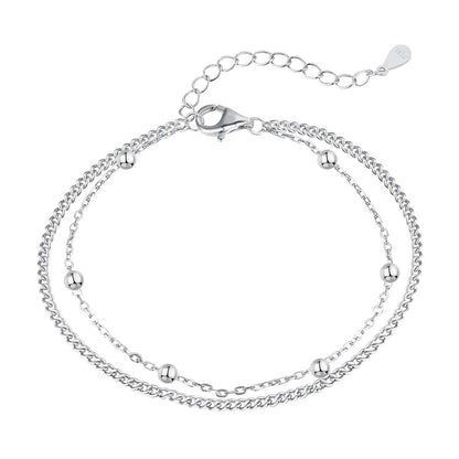 [Solara Jewelry]Delicate Bead Double Layer Bracelet