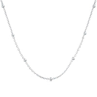 [Solara Jewelry]Small Bead Clavicle Chain Simple Necklace