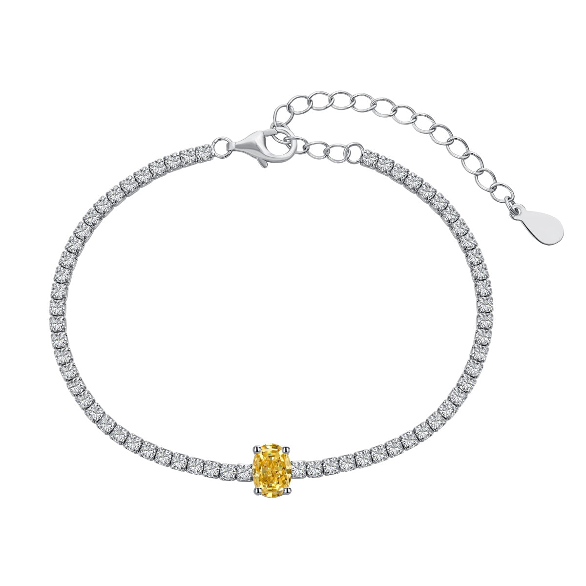 [Solara Jewelry]0.75 Carat Exquisite Oval Cut Daily Bracelet