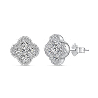 [Solara Jewelry]Blumenförmige Kleeblatt-Ohrringe