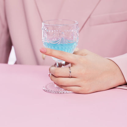 [Solara Jewelry]Ornate Vibrant Round Cut Daily Ring