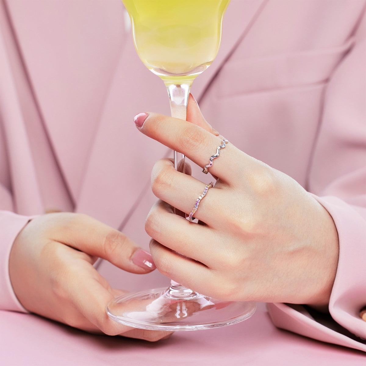 [Solara Jewelry]Ornate Vibrant Round Cut Daily Ring