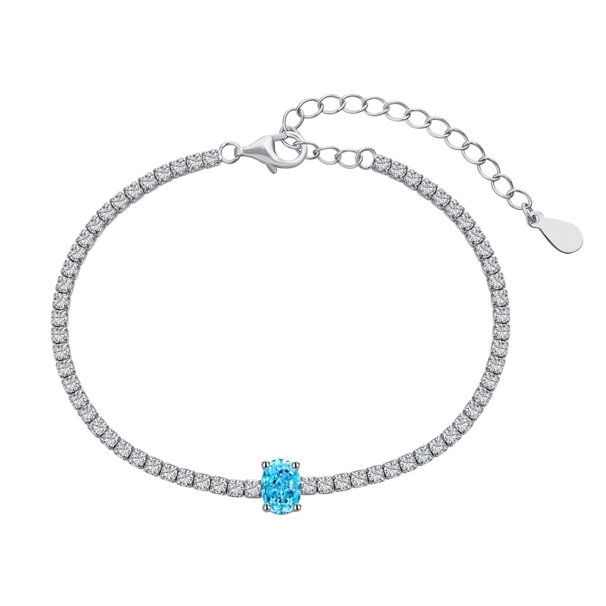 [Solara Jewelry]0.75 Carat Exquisite Oval Cut Daily Bracelet