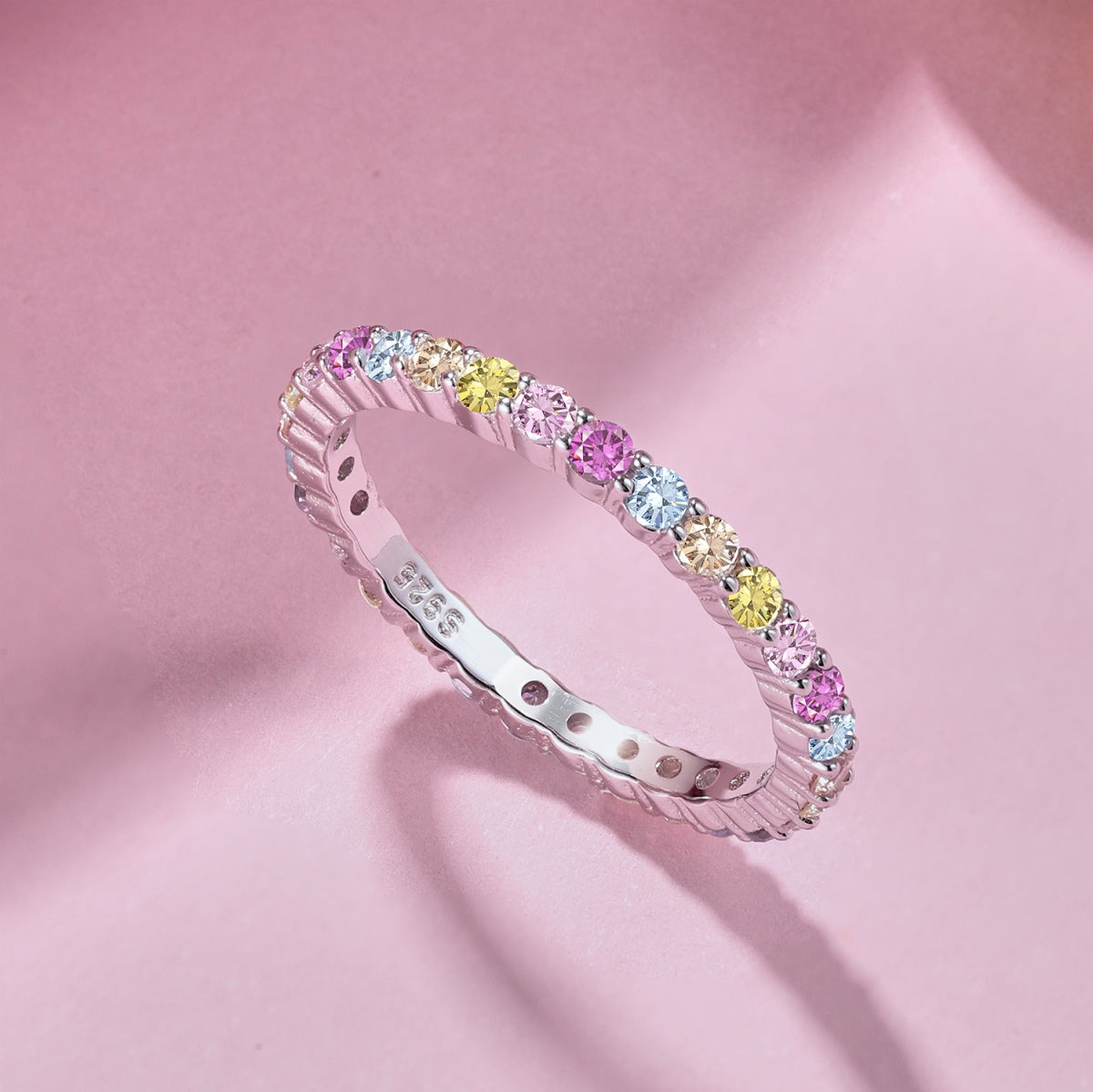 [Solara Jewelry]Elegant Vivid Round Cut Daily Ring