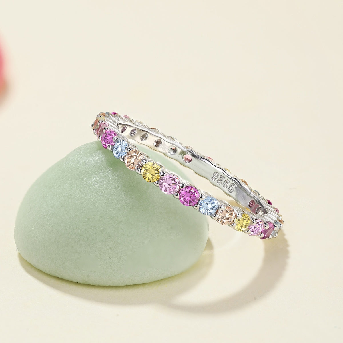 [Solara Jewelry]Elegant Vivid Round Cut Daily Ring