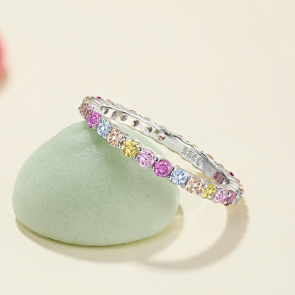 [Solara Jewelry]Elegant Vivid Round Cut Daily Ring