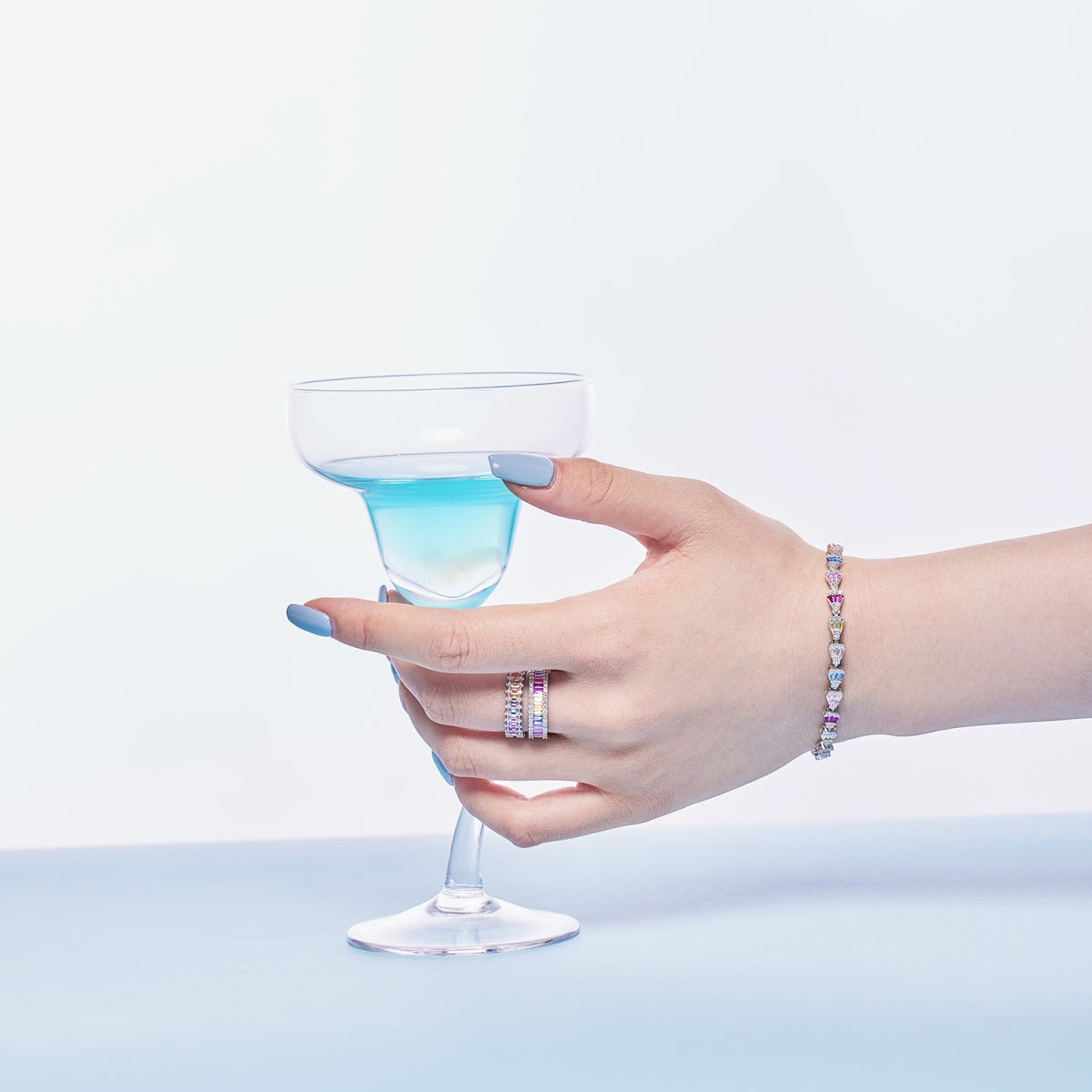 [Solara Jewelry]Radiant Water Drop Shape Daily Bracelet