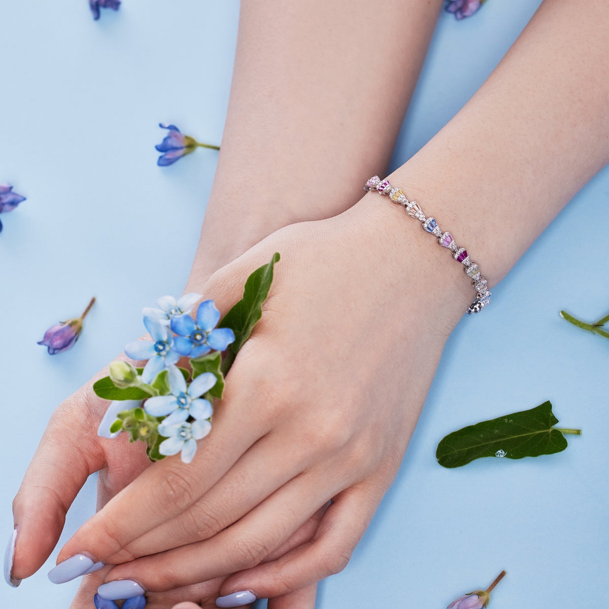 [Solara Jewelry]Radiant Water Drop Shape Daily Bracelet