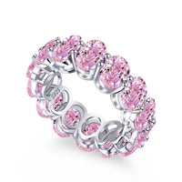 [Solara Jewelry]Dainty Elongated Cushion Cut Tennis Ring