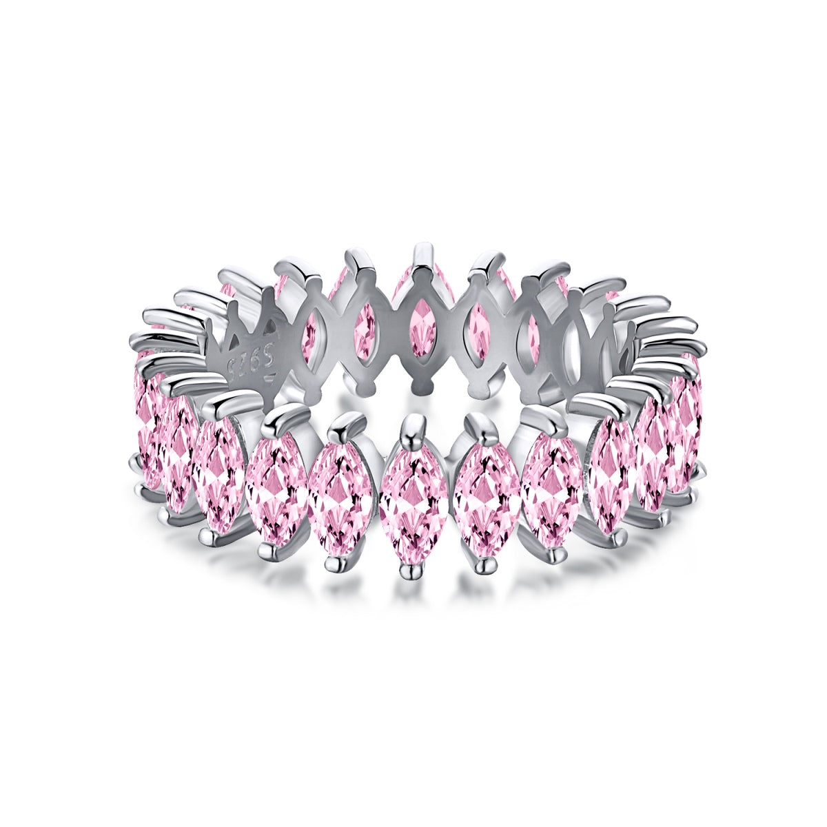 [Solara Jewelry]Gorgeous Marquise Cut Tennis Ring