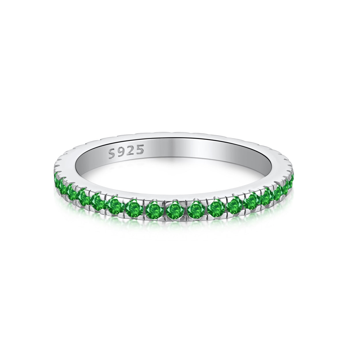 [Solara Jewelry]Delicate Sparkling Round Cut Daily Ring