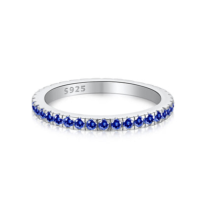 [Solara Jewelry]Delicate Sparkling Round Cut Daily Ring