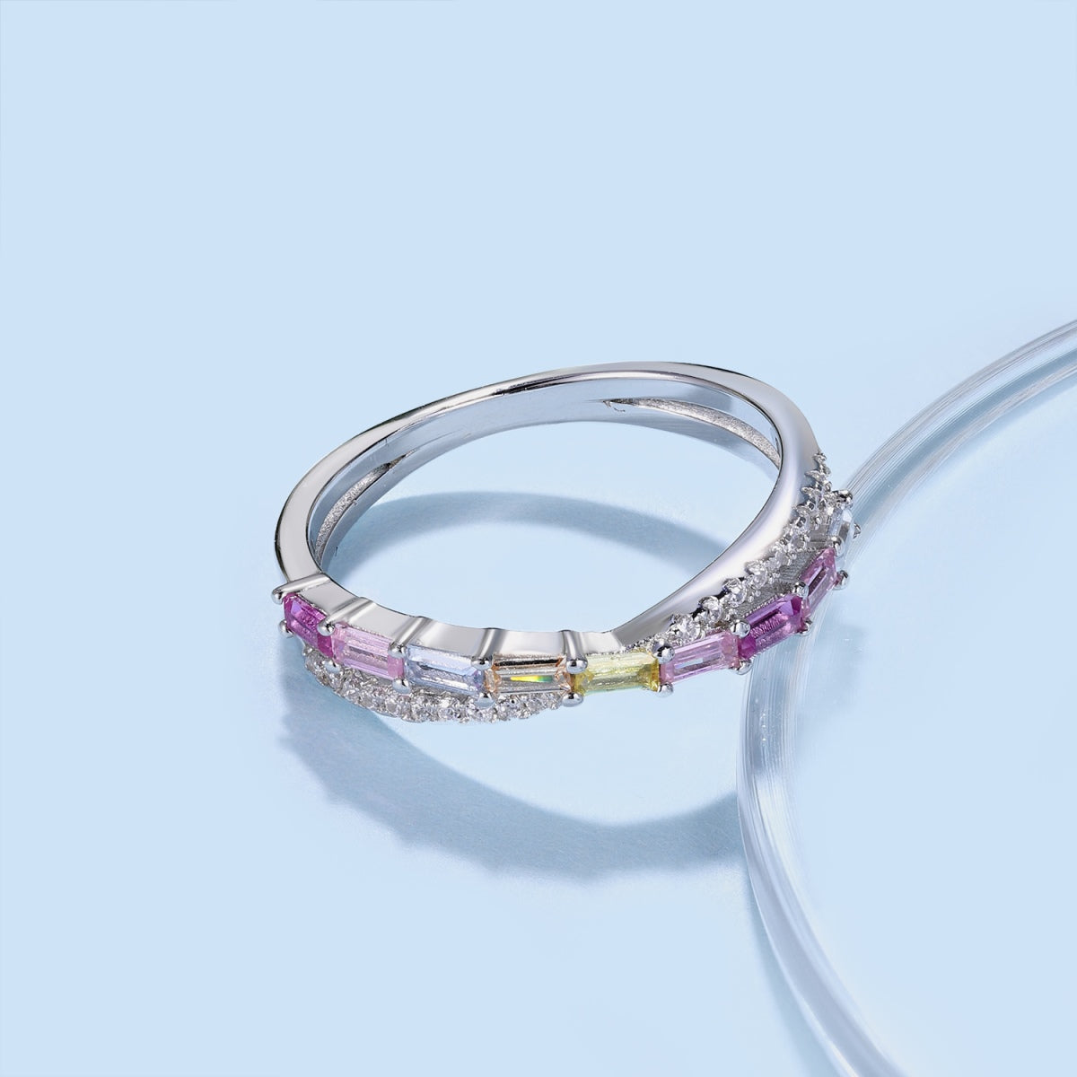 [Solara Jewelry]Energetic Elegant Radiant Cut Party Ring
