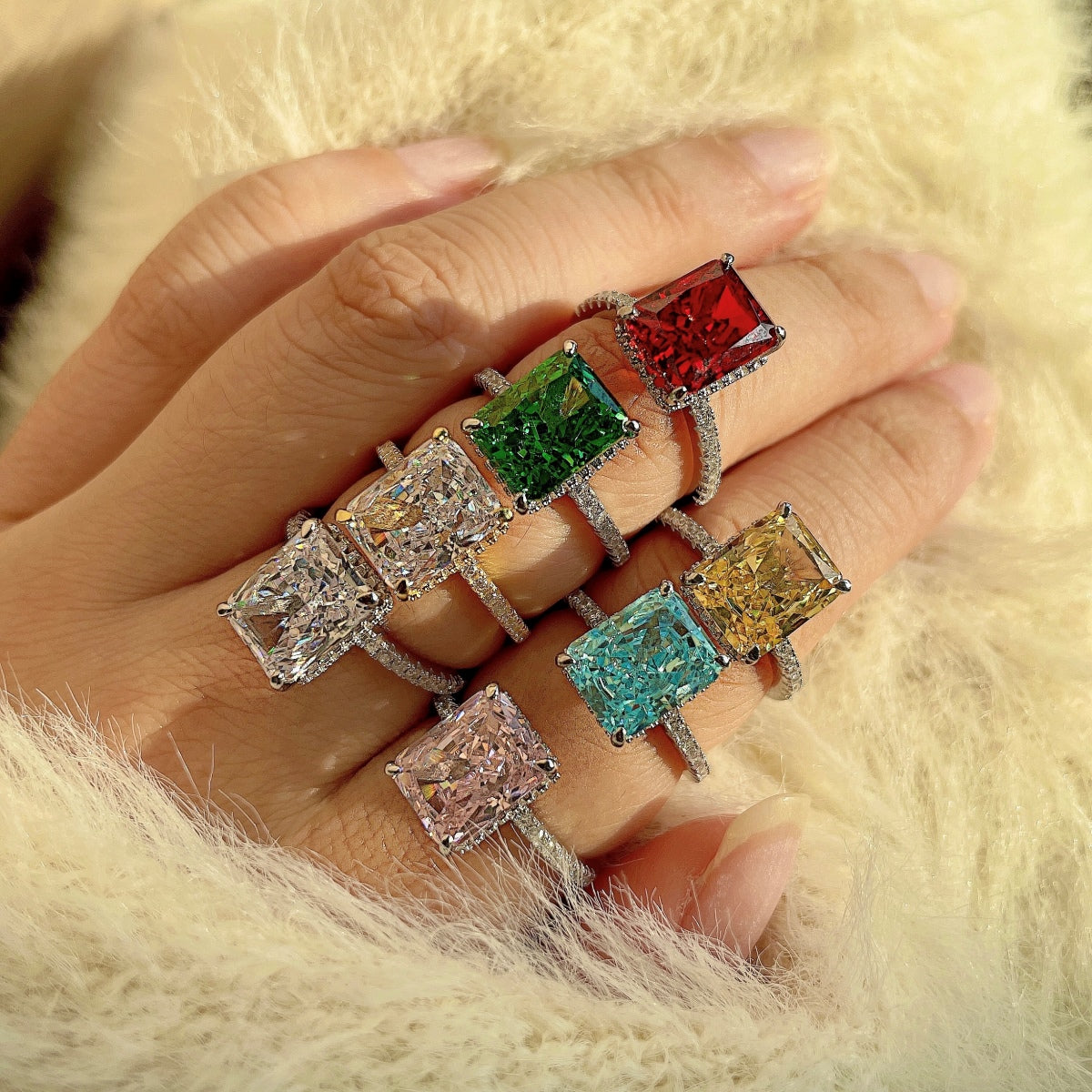 [Solara Jewelry]4.0 Carat Luxurious Engagement Ring