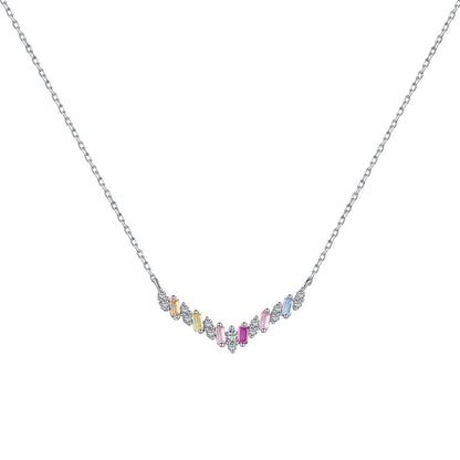 [Solara Jewelry]Dazzling Rainbow Necklace