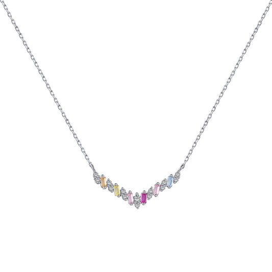 [Solara Jewelry]Dazzling Rainbow Necklace