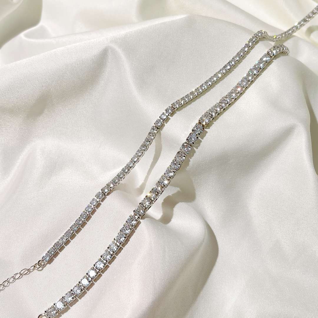 [Solara Jewelry]Elegant Tennis Chain Necklace