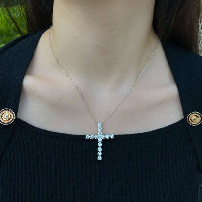 [Solara Jewelry]Radiant Cross Shape Necklace