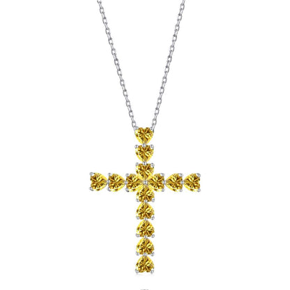 [Solara Jewelry]Radiant Cross Shape Necklace
